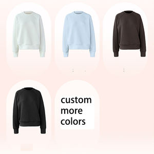 Sudadera Deportiva Personalizada para Mujer, Otoño Invierno, Nueva Llegada, Informal, Versátil, Holgada, para Entrenamiento Físico, Cuello Redondo, Manga Larga - Product Image 1