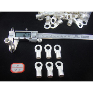 Terminales de Anillo Han Yi OT35 10 de Cobre Puro 35mm² Prensados en Frío Tipo O para Electrónica e Ingeniería Eléctrica - Product Image 1