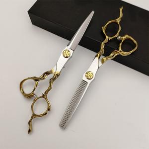 กรรไกรตัดผม S2E สแตนเลสสตีล หัวตรง กรรไกรซอยผมระดับมืออาชีพ สำหรับความงามและการทำผม - Product Image 4