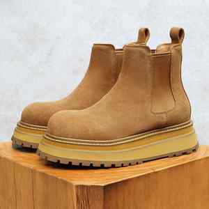 Mocasines de Cuero Genuino Hechos a Medida para Hombre, con Suela Gruesa, Hechos a Mano, que Aumentan la Estatura, para Ocasiones Formales de Negocios y Bodas - Product Image 3