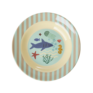 Assiette de table en céramique de 8 pouces en gros, motif oiseaux et fleurs peint à la main, pour une mise en scène de table élégante (sans dropshipping) - Product Image 3