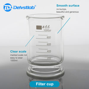 Appareil de filtration sous vide pour solvants en verre de laboratoire avec fiole de 2000 ml pour la purification par filtration HPLC, filtre en verre fritté - Product Image 4