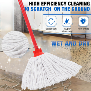 Serpillères en coton réutilisables pour nettoyage domestique, usage humide et sec, vente en gros, meilleur prix, fabricant - Product Image 2