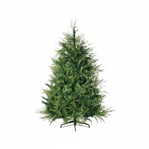 Sapin de Noël Artificiel 1,80 m Réaliste en Plastique avec Base pour Intérieur Décorations Festives de Fêtes - Product Image 1