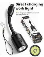 2 Linternas LED Mini Ultraligeras con Conector Tipo-C, 3 Modos, IP44 Impermeables, 5W, Luz de Emergencia para Exteriores