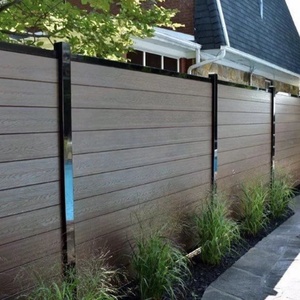 Recinzione Moderna in WPC Resistente ai Raggi UV, Pannello Composito in Plastica PVC Effetto Legno per <span class=keywords><strong>Giardino</strong></span> e Cortile - Product Image 6