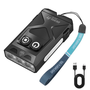 Boruit Ev15 Nhỏ Dài Phạm Vi <span class=keywords><strong>LED</strong></span> Torch Ánh Sáng Cắm Trại Đa Chức Năng Xách Tay <span class=keywords><strong>Mini</strong></span> <span class=keywords><strong>LED</strong></span> Sạc Keychain Đèn Pin - Product Image 1