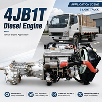 Ensemble moteur diesel turbocompressé refroidi par air SCDC authentique 2,8 L 4JB1T avec boîte de vitesses manuelle 4x4 pour pick-up et camionnettes