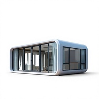 Casa Contenedor Modular Moderna, Villa Cápsula Espacial Portátil, Cabaña Exterior Impermeable, Alojamiento, Hotel, Almacén Comercial