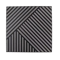 Panneaux muraux en grille de placage PVC MDF insonorisants pour salon, hôtel et hôpital