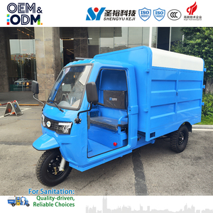 Triciclo <span class=keywords><strong>de</strong></span> Recolección <span class=keywords><strong>de</strong></span> <span class=keywords><strong>Basura</strong></span> con Contenedor Lateral, Autodescarga, Eliminación Electrónica <span class=keywords><strong>de</strong></span> Residuos, Camión <span class=keywords><strong>de</strong></span> <span class=keywords><strong>Basura</strong></span> <span class=keywords><strong>de</strong></span> 3 Ruedas - Product Image 2