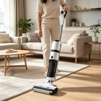 Nettoyeur de sols robotisé électrique sans fil professionnel pour la maison, nettoyage automatique intelligent, longue durée de vie de la batterie, en stock, livraison rapide