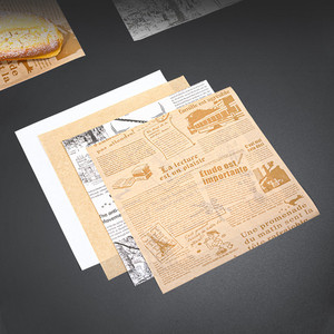 Papel Encerado Antigrasa Impreso Personalizado para Envolver Pan, Sushi y Hamburguesas, Papel Revestido para Bandejas de Alimentos - Product Image 4