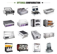 Camions de restauration mobiles entièrement équipés pour la vente de café et de nourriture, longueur 16 pieds, certifiés CE, pour snacks et hot-dogs