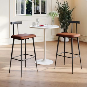 Modern Counter Height bar <strong>Stools</strong>, <strong>Kitchen</strong> <strong>Island</strong> <strong>with</strong> Footrest Industrial bar Chairs, Bars, Cafes - Product Image 1