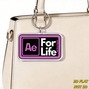 Ae for Life <span class=keywords><strong>Adobe</strong></span> After Effects Inspirierter Acryl-Schlüsselanhänger Kreativer Designer-Taschenanhänger & Schlüsselring-Accessoire für Videobearbeiter - Product Image 3