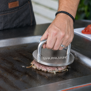 <span class=keywords><strong>Presse</strong></span> à <span class=keywords><strong>Smash</strong></span> <span class=keywords><strong>Burger</strong></span> Robuste en Acier Inoxydable, 1,64 kg, Compatible Lave-Vaisselle, pour Usage Commercial - Product Image 5