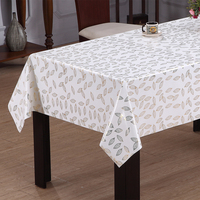 Nappe en PVC RNPT avec support en tissu et imprimé lignes fines pour tables à manger