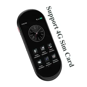 Penerjemah Bahasa A10-voice, perangkat terjemahan bahasa 4g kartu sim bahasa real time audio Penerjemah terjemahan online