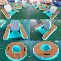Flotador Inflable de PVC con Tecnología Drop Stitch, Sofá Flotante para Piscina, Playa, Mar, Hamaca, Silla Flotante