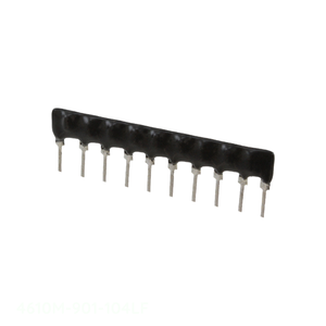 ตัวเก็บประจุแบบ Through Hole CAP ARRAY 0.1uF 50V X7R 10SIP 4610M-901-104LF จากผู้ผลิตช่องทางจำหน่าย 0.1uF - Product Image 1
