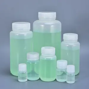 500ml PP plastik dar ağız laboratuvar kimyasal sızdırmaz reaktif şişesi