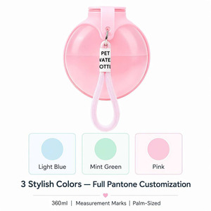 Bouteille d'eau pliable pour animaux de compagnie en silicone et PP légère, très vendue sur <span class=keywords><strong>TikTok</strong></span>, portable pour chiots et chiens, idéale pour la randonnée - Product Image 6