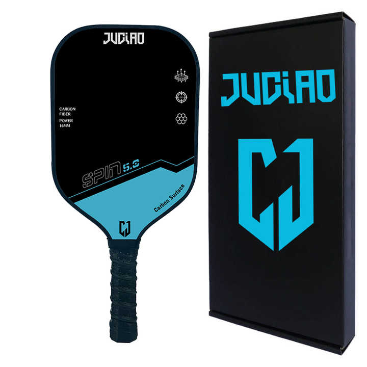 2個セット ピックルボール パドル HTPICK T700生カーボン 白黒 丸い