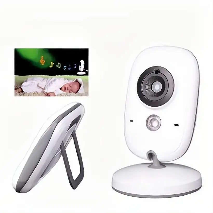 Display Video Baby Monitor With Camera Temperature Sound Alarm Detection Lullaby Player smart baby monitor
