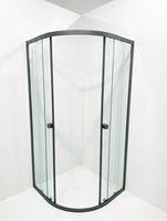 Porte de douche d'angle coulissante en alliage d'aluminium, qualité supérieure, cabine de douche simple