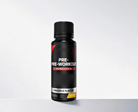 En stock – Shot énergétique pré-entraînement 300 mg caféine, vitamines B, 0 % sucre, 50 ml – Concentration longue durée pour les séances d'entraînement et les journées de travail