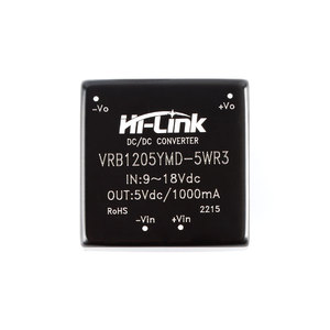 โมดูลจ่ายไฟแบบ Hi-Link 12V ถึง5V 5W DC-DC โมดูลไฟแบบไม่มีการควบคุมพลังงานต่ำโมดูลจิบ HLK-VRB1205YMD-5WR3 - Product Image 1