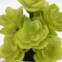 Ensembles de mini-succulentes artificielles de 19 cm, plantes artificielles dans un pot en soie pour le bureau, l'étagère, le rebord de fenêtre, la décoration de la maison