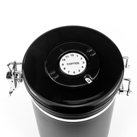 Conteneur hermétique personnalisé de 2,8 L pour noix, cacao, pour une fraîcheur prolongée, réservoir scellé en acier inoxydable, pot, bocal, boîte de rangement pour grains de café