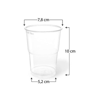 Bicchieri di Cartone Biodegradabili 200 Ml Bianchi Usa e Getta per Bevande Calde e Fredde - Product Image 2