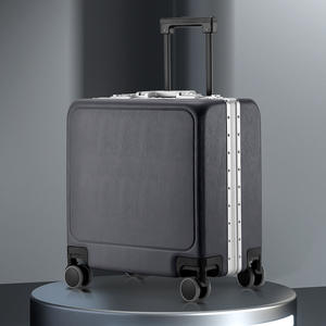Luz de embarque de 18 pulgadas, peso ligero, nuevo diseño de portátil abierto frontal, material de PC, maleta de ordenador, logotipo personalizado, equipaje, cerradura TSA - Product Image 2