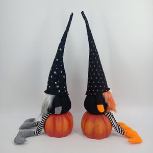 Tessuto fatto a mano feltro peluche gnomo decorazione di Halloween cappelli lunghi elfo senza volto decorazione di Halloween felice 2022 Indoor - Product Image 2