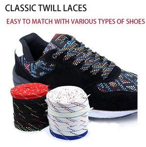 Puntos <span class=keywords><strong>de</strong></span> sarga <span class=keywords><strong>de</strong></span> poliéster Cordones <span class=keywords><strong>de</strong></span> <span class=keywords><strong>zapatos</strong></span> gruesos planos Cordones <span class=keywords><strong>de</strong></span> <span class=keywords><strong>zapatos</strong></span> para zapatillas <span class=keywords><strong>de</strong></span> deporte - Product Image 5