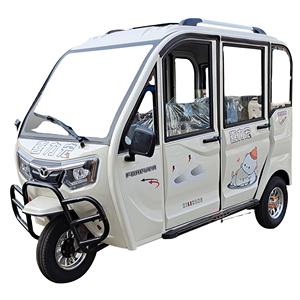 Tricycle électrique à 3 roues avec cabine fermée, scooter électrique 3 places, moteur 800W, batterie 60V 52Ah, capacité de charge - Product Image 2