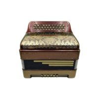 Accordéon Diatonique Professionnel 34 Boutons 12 Basses 3 Registres Violet Caméléon JB3412C Instrument Grilles Dorées Boutons OEM JB3412C