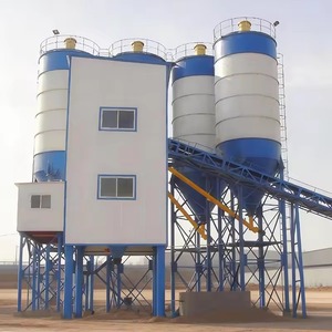 โรงงานผสมคอนกรีต HZS180 พร้อมไซโลเก็บผงและระบบผสมอัตโนมัติสำหรับการผลิตวัสดุก่อสร้าง - Product Image 1