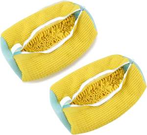 Sac de lavage pour chaussures en polyester épais avec fermeture éclair, personnalisable avec logo, pour machine à laver - Product Image 1