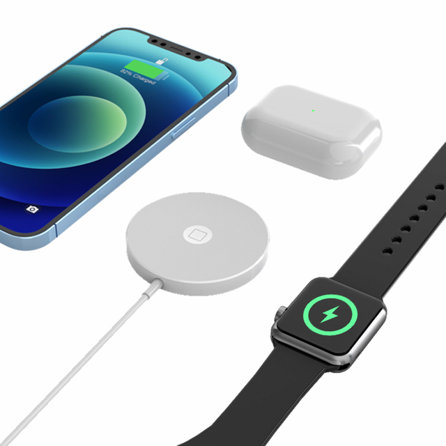 YONGTU 15W Type-C Magnetic 3-in-1 Wireless Charger CE Certified