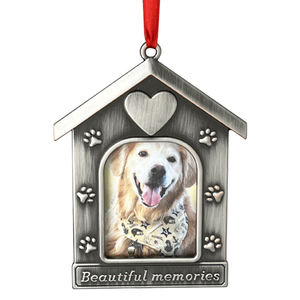 애완 동물 개 고양이 기억 그림 장식 양각 애완 동물 집 모양의 아름다운 추억 사진 프레임 장식 - Product Image 1