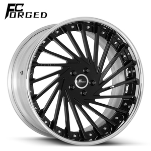 Cerchi Forgiati a 2 Pezzi Profondamente Concavi Spazzolati e Lucidati 5x120 5x112 5x114.3 18 19 20 21 22 <span class=keywords><strong>Pollici</strong></span> per BMW Corvette Ferrari Porsche - Product Image 3