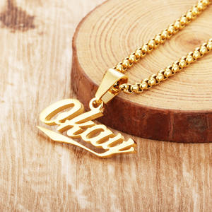 أزياء الهيب هوب دي جي مغني الراب التيتانيوم الصلب بخير رسالة قلادة للنساء الرجال هدايا الحزب الفضة الذهب <span class=keywords><strong>24</strong></span> بوصة حبل سلسلة المجوهرات - Product Image 3