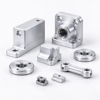 Pièces robotiques CNC sur mesure à haute tolérance, supports de jonction en aluminium, bielles et plaques à bride pour assemblage mécanique robotique