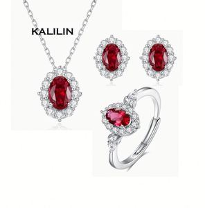 Wholesale Dainty 925 <b>Silver</b> Zircon Jewelry <b>Set</b>-Classic <b>Necklace</b>/<b>Earrings</b>/Ring for Wedding Party & Gift - Product Image 1