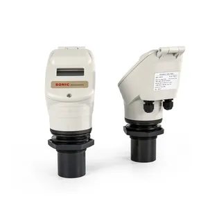 Sensor level tangki ultrasonik, pengukur kedalaman air ultrasonik 4-20ma sensor level ultrasonik