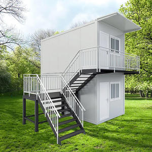 Casa de contenedor de envío de acero móvil para el hogar pequeño portátil de lujo para uso escolar de edificio de oficinas de Hotel al aire libre con Panel sándwich - Product Image 1